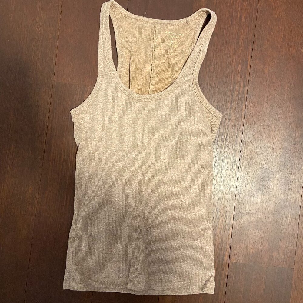 American Eagle Basic brown tank top (small)